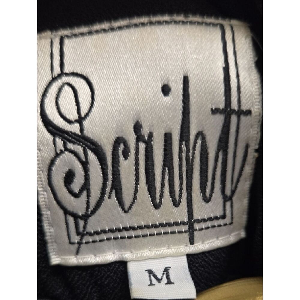 Script Women's Black Tailored Blazer Jacket - Picture 4 of 4